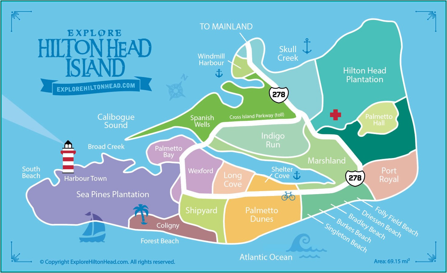 Hilton Head Island Map Google