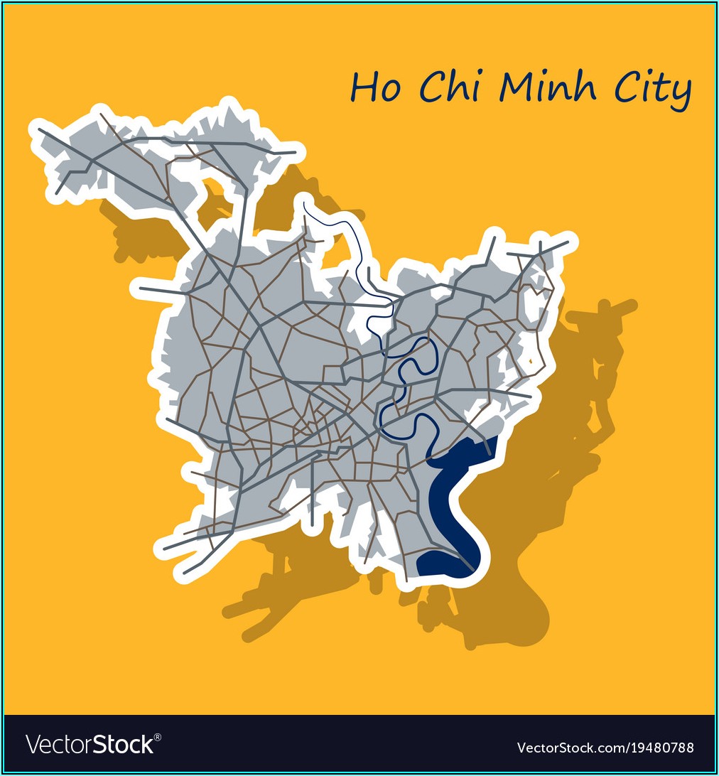 Ho Chi Minh City Map Vector