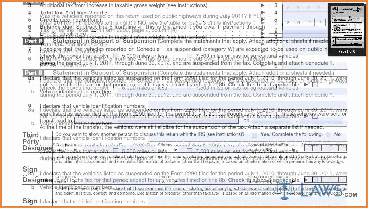 How To Fill 2290 Form
