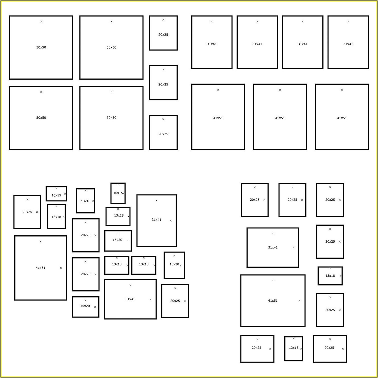 Ikea Wall Collage Template