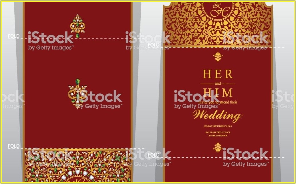 Indian Wedding Invitation Card Template Microsoft Word