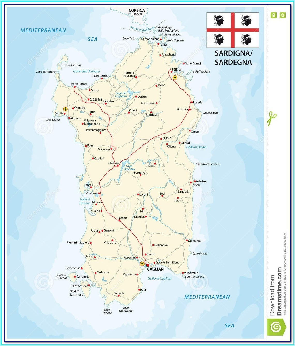 Italy Rail Map Puglia