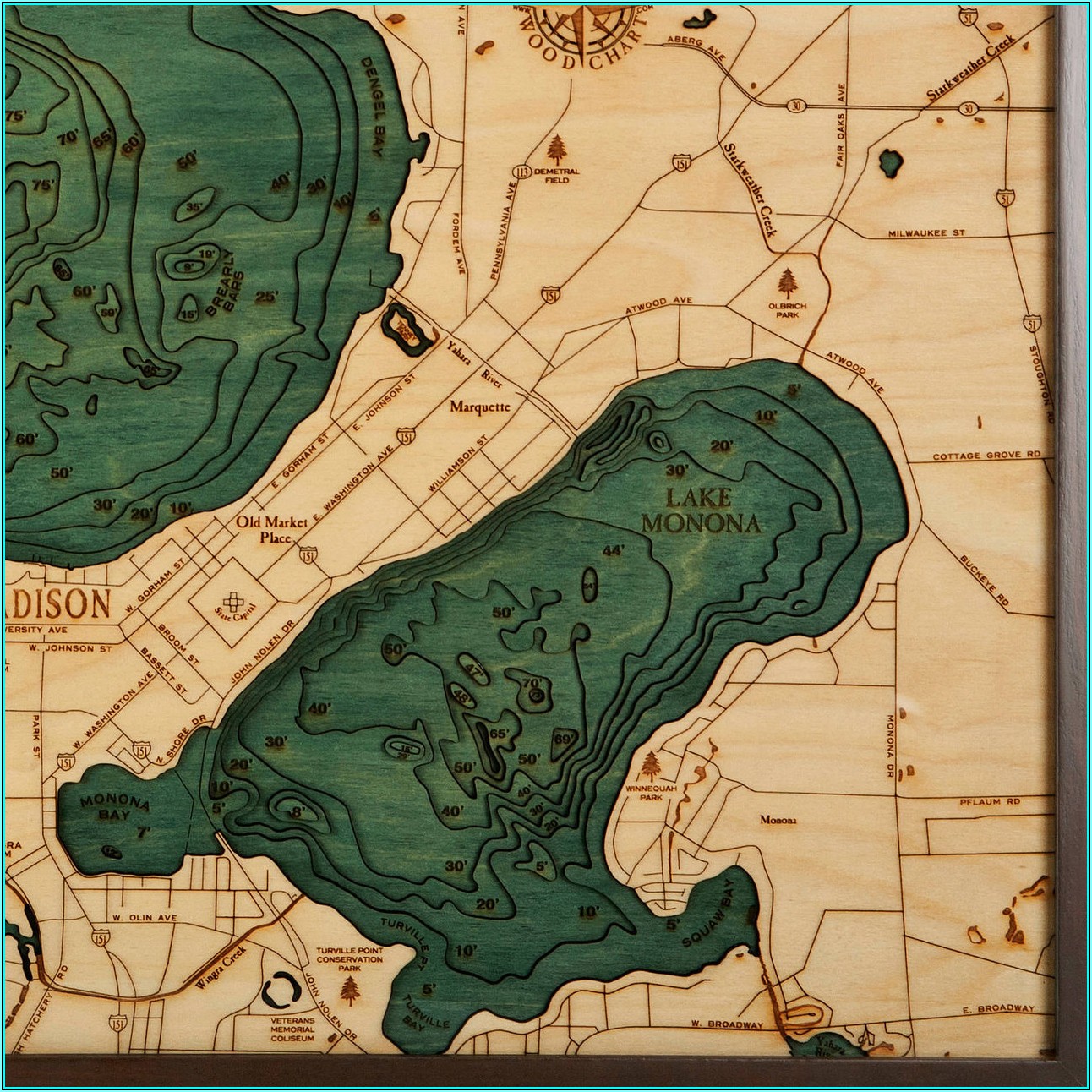 Lake Mendota Topographic Map
