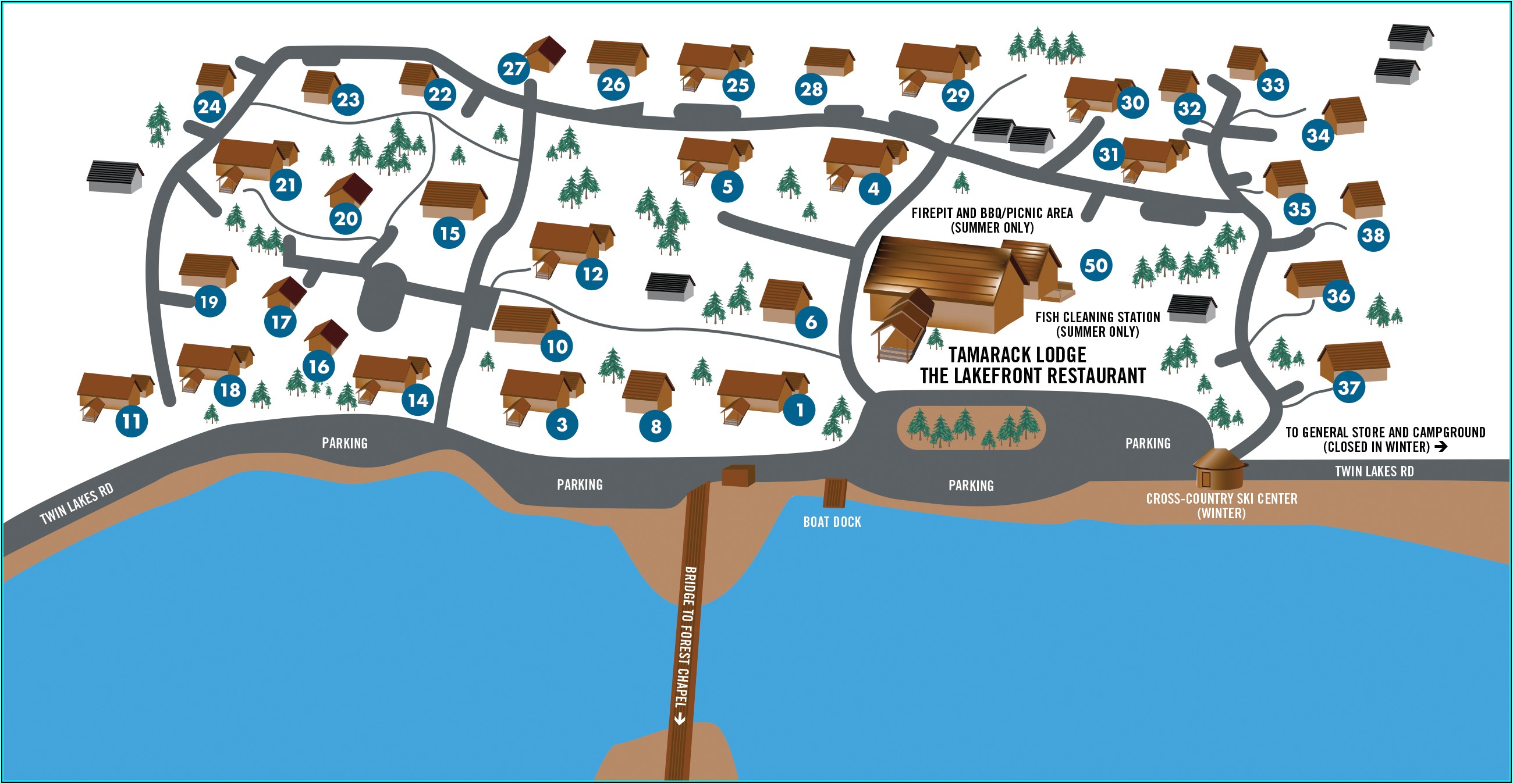 Mammoth Lakes Lodging Map