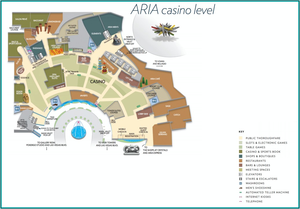 Map Of Hotel On Las Vegas Strip