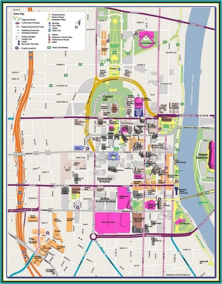Map Of Nashville Tn Hotels