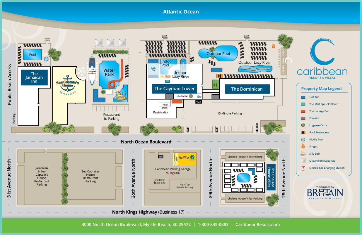 Map Of North Myrtle Beach Resorts