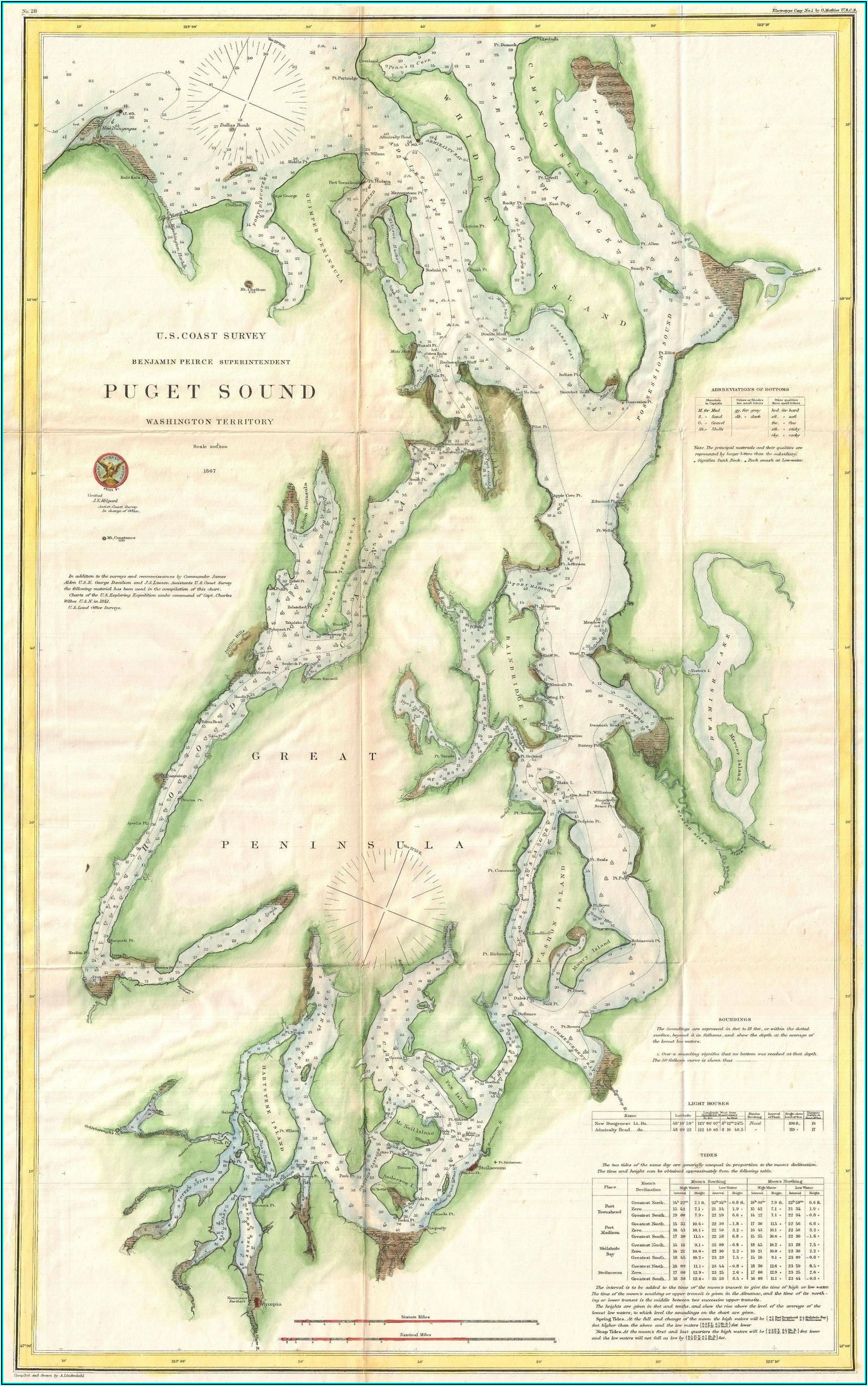 Map Of Puget Sound Washington