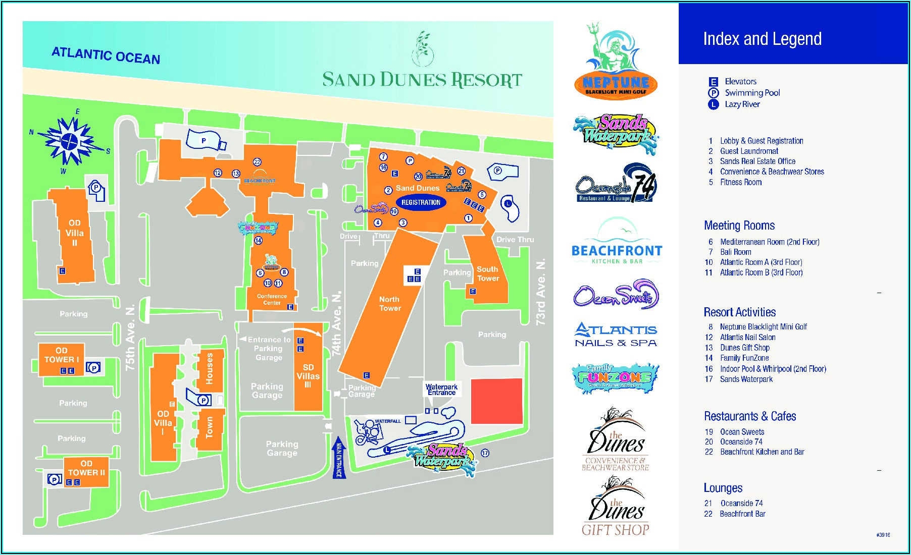 Map Of Resorts In Myrtle Beach Sc