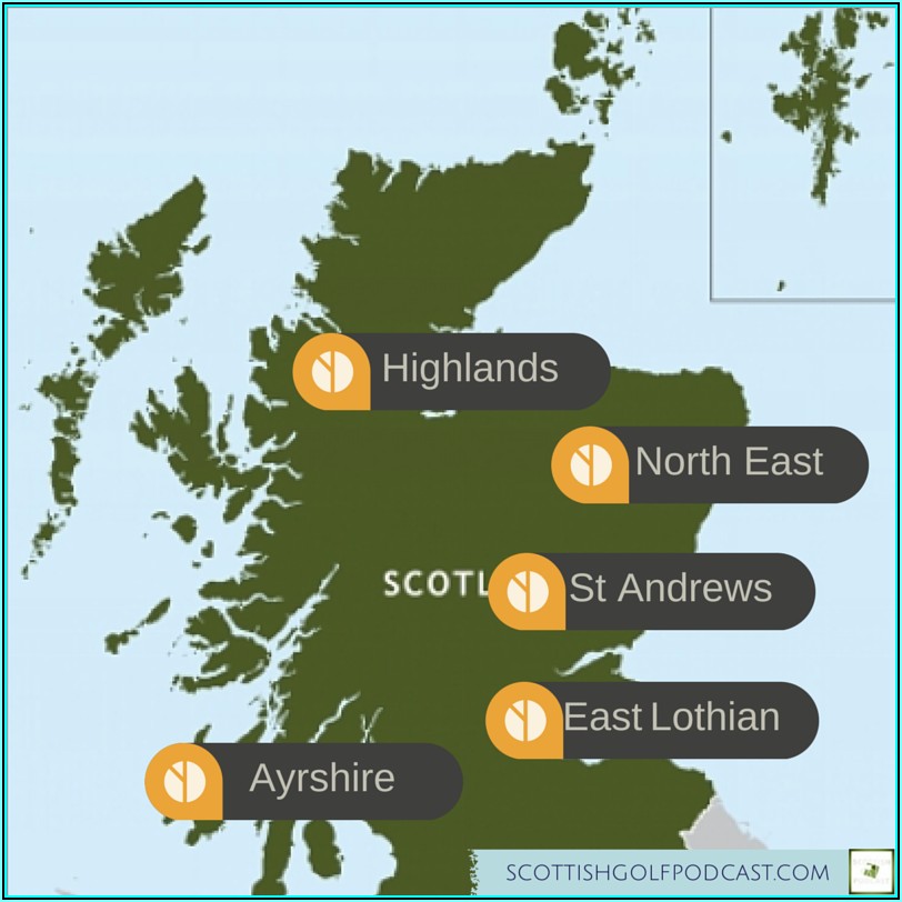 Map Of Scottish Golf Courses