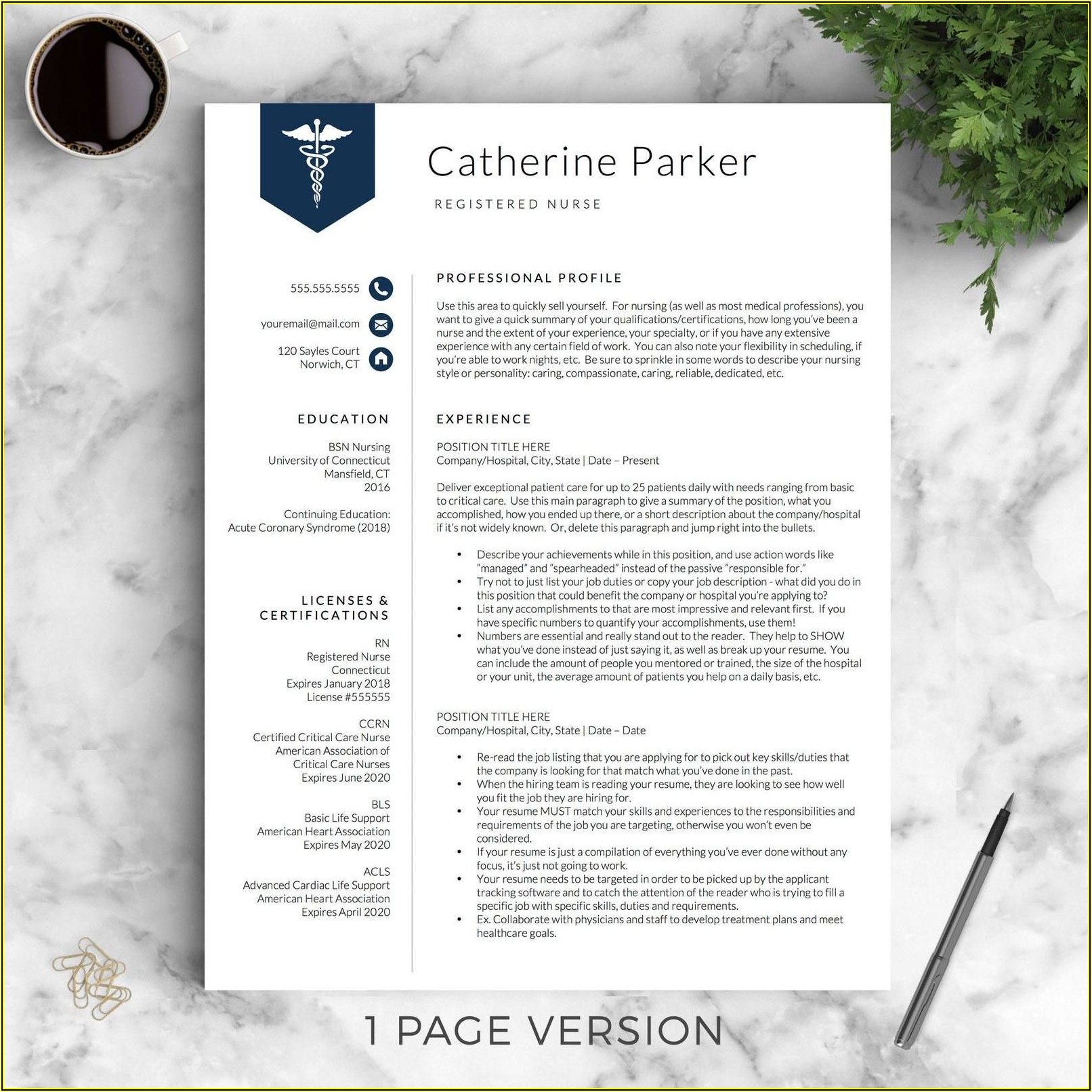 Medical Cv Template Word Free Download