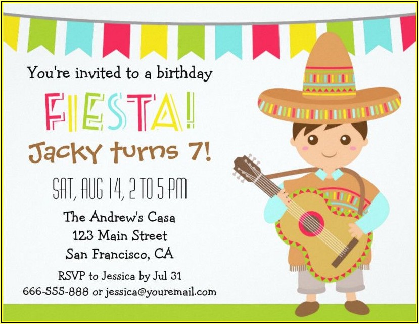 Mexican Fiesta Invitation Templates Free