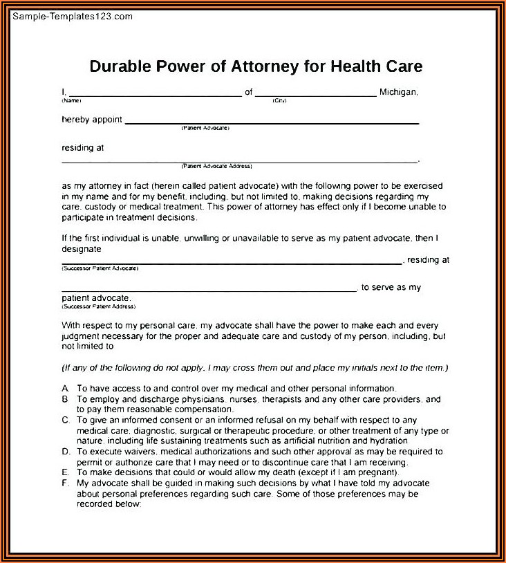 New York Durable Power Of Attorney Form 2019