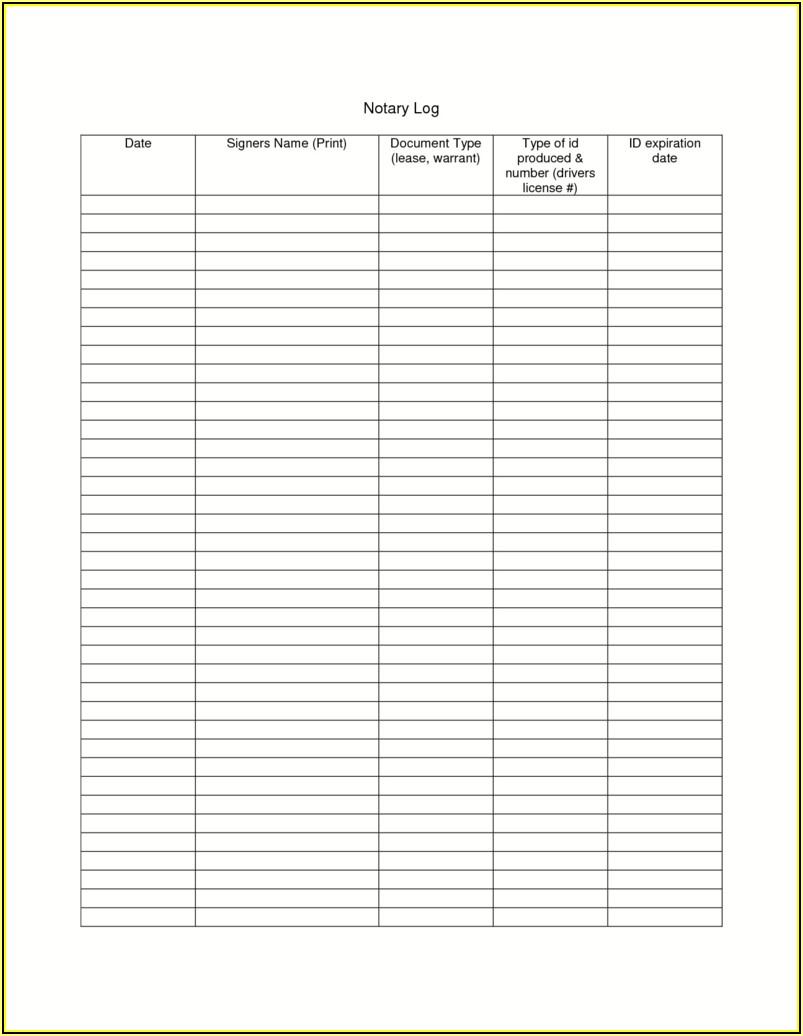 Notary Journal Template Excel Template 1 Resume Examples GM9O450YDL