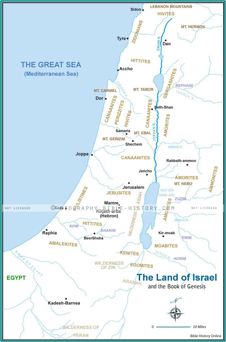 Old Testament Bible Land Maps