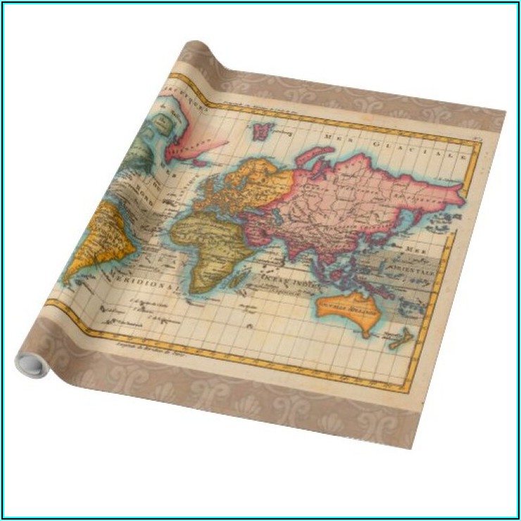 Old World Maps Gift Wrapping Paper