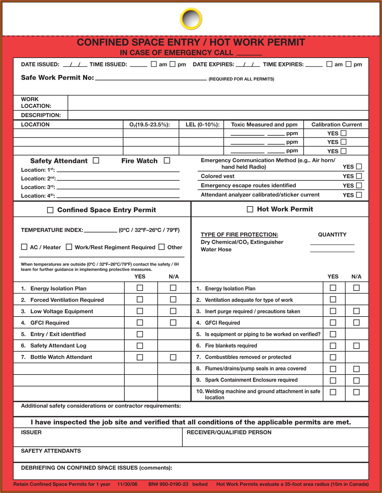 Osha Hot Work Permit Form Pdf Form Resume Examples A19xk0q24k Gambaran
