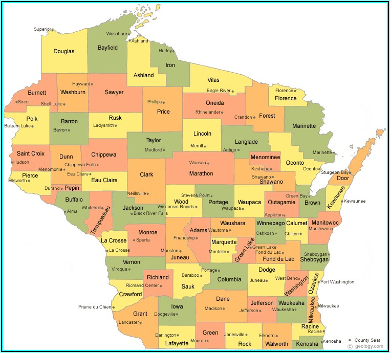 Printable Map Of Dane County Wi