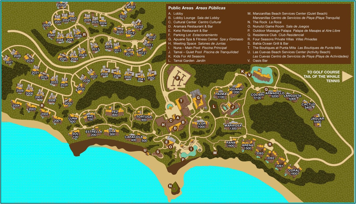 Punta Mita Resort Map