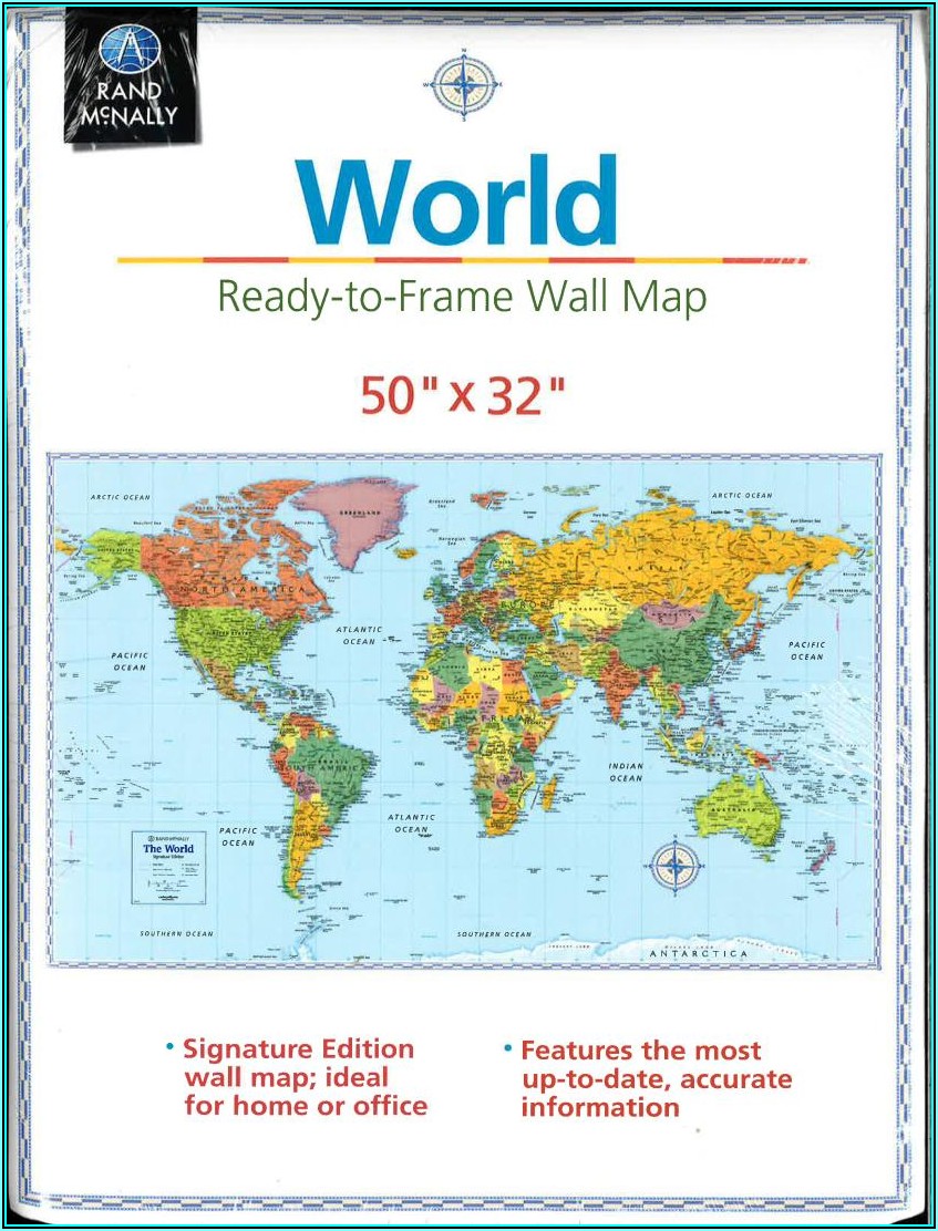 Rand Mcnally Signature Edition World Wall Map