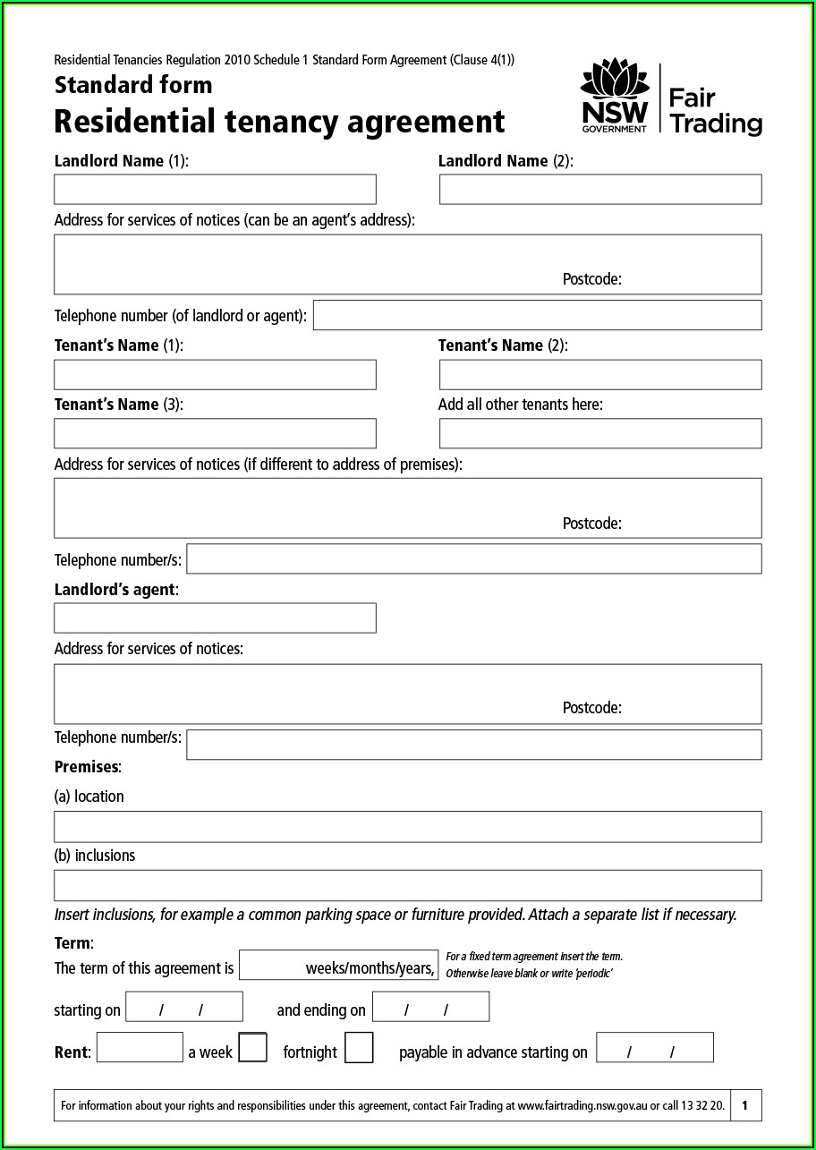 Room Letting Contract Template