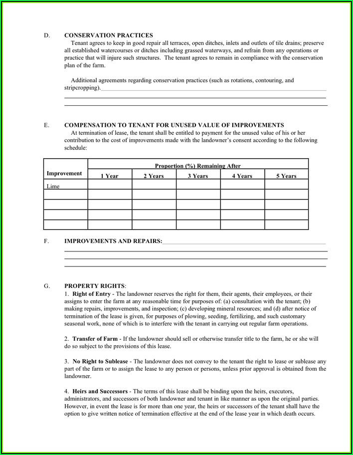 Sample Of Lease Agreement Pdf