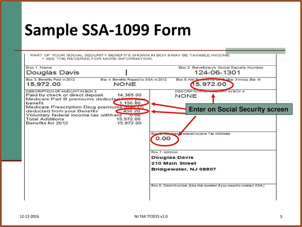 Social Security 1099 Forms For 2018