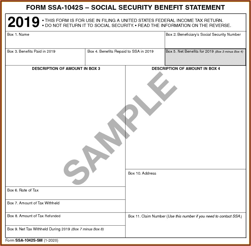 Social Security Form 1099 Sm