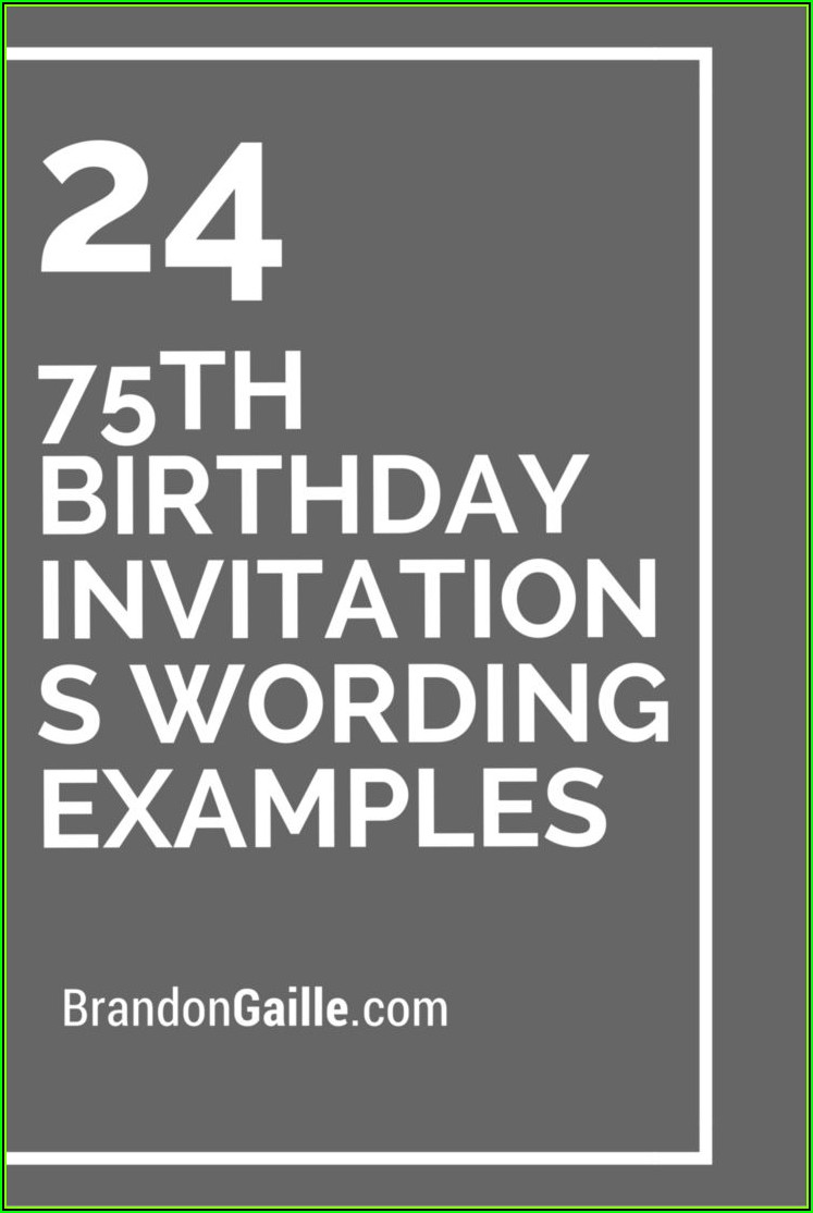 Surprise 75th Birthday Invitation Templates