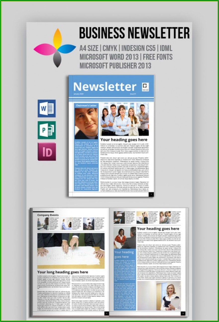 Templates For Newsletters In Word