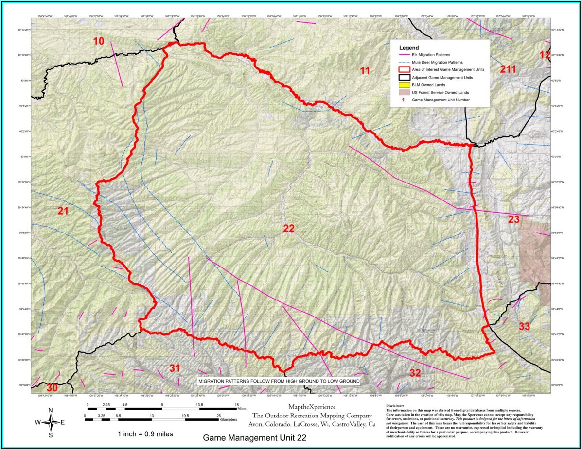 Unit 21 Colorado Elk Hunting Maps