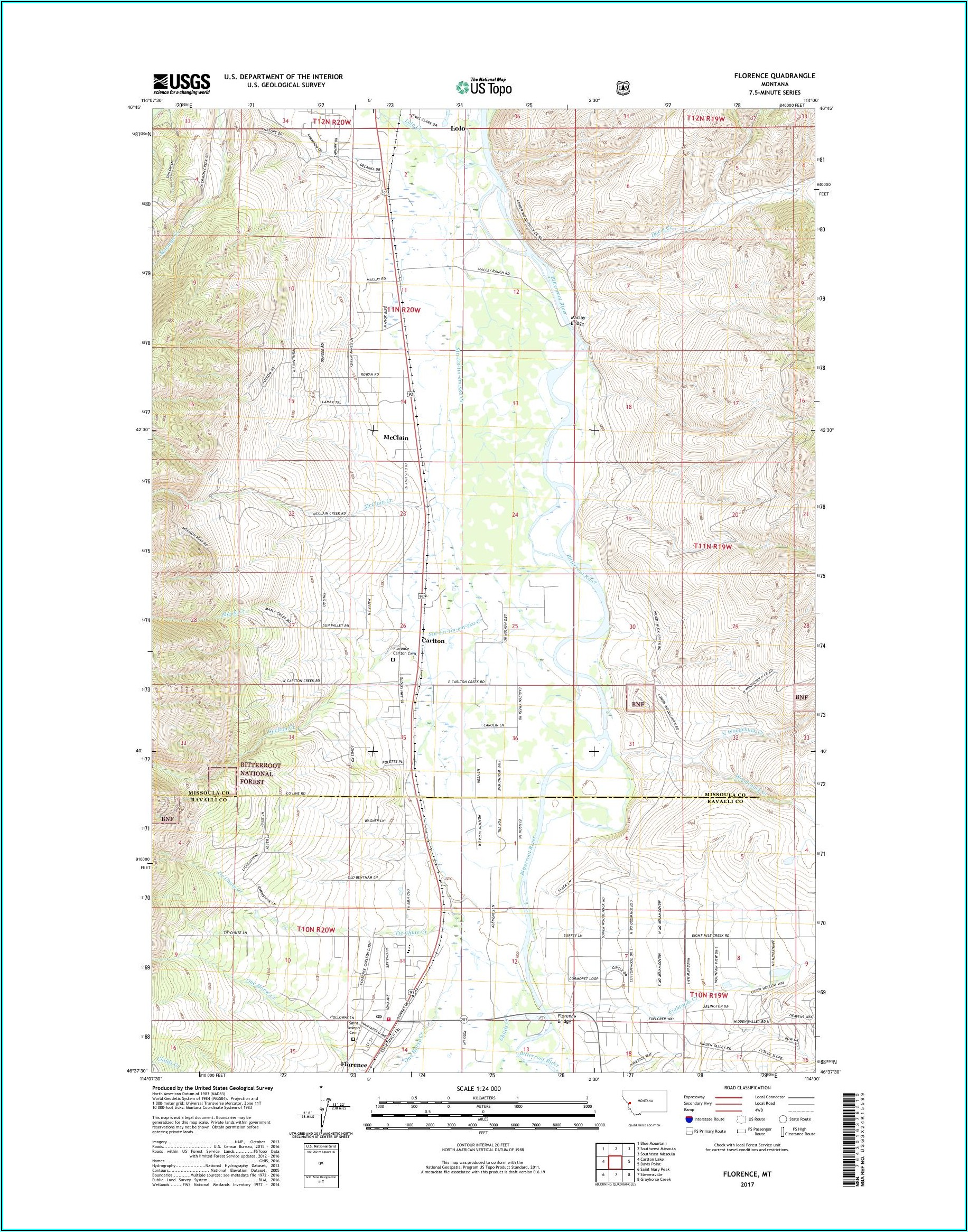 Usgs Topo Map Montana