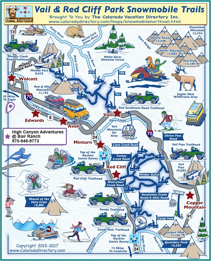 Vail Colorado Hotel Map