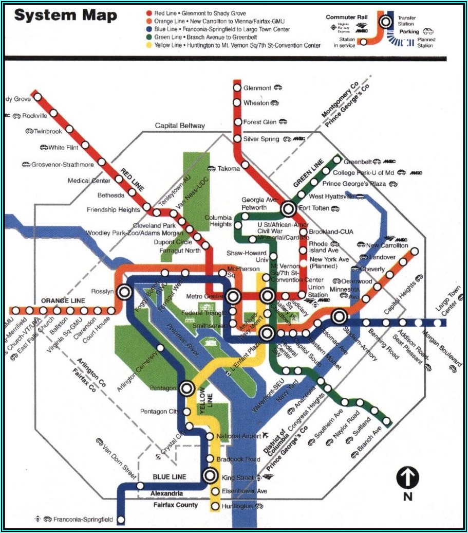 Wash Dc Metro Map Pdf
