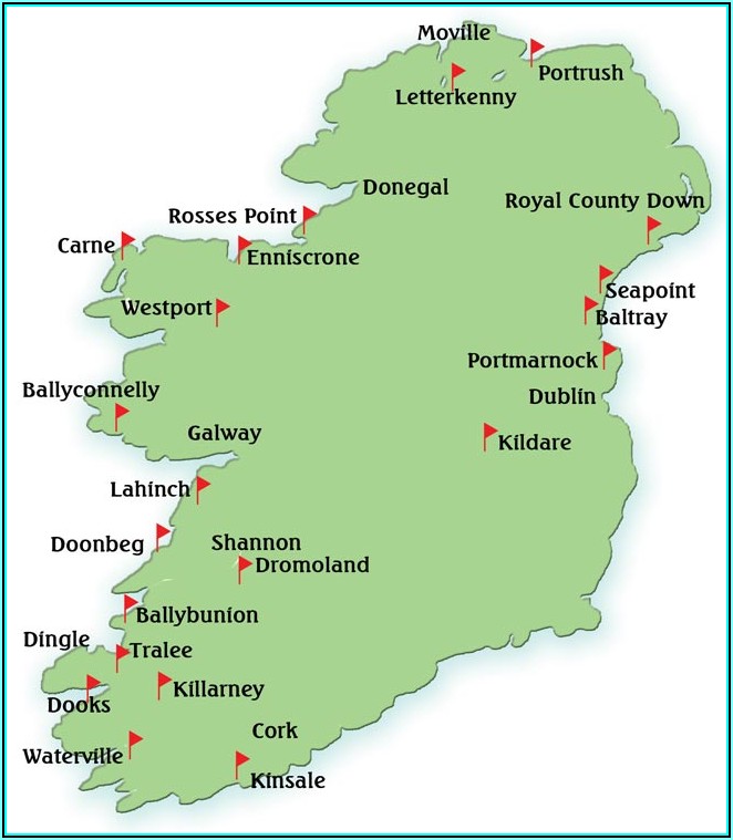 Western Ireland Golf Course Map