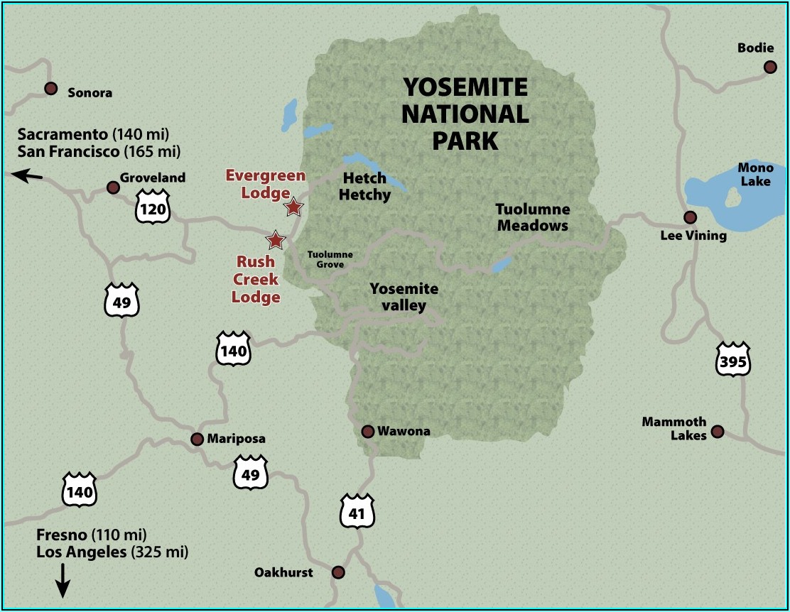 Yosemite Hotel Map
