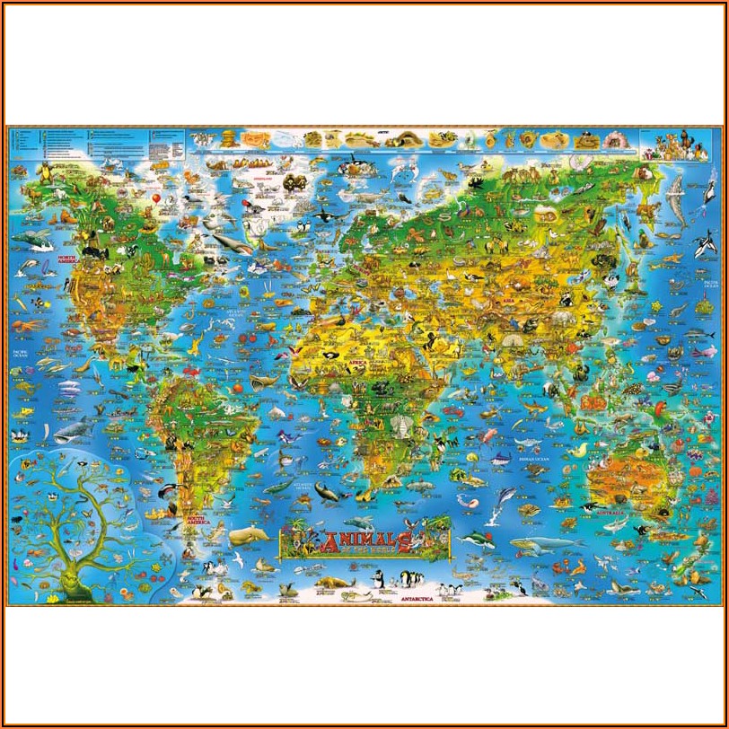 1000 Piece Jigsaw Puzzle World Map