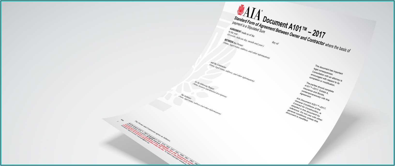 Aia Subcontractor Agreement Short Form