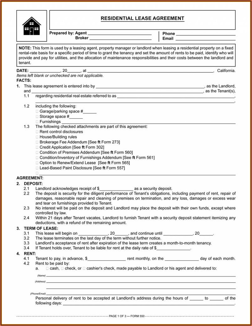 Colorado Residential Lease Agreement Form