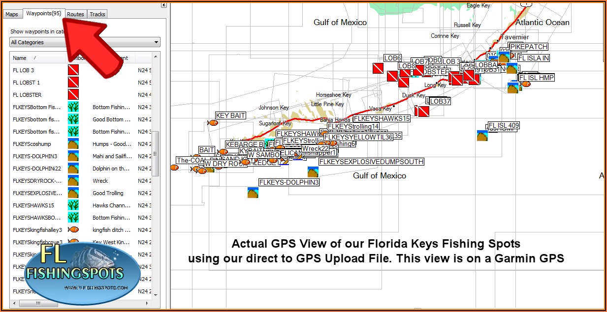 Florida Keys Fishing Maps