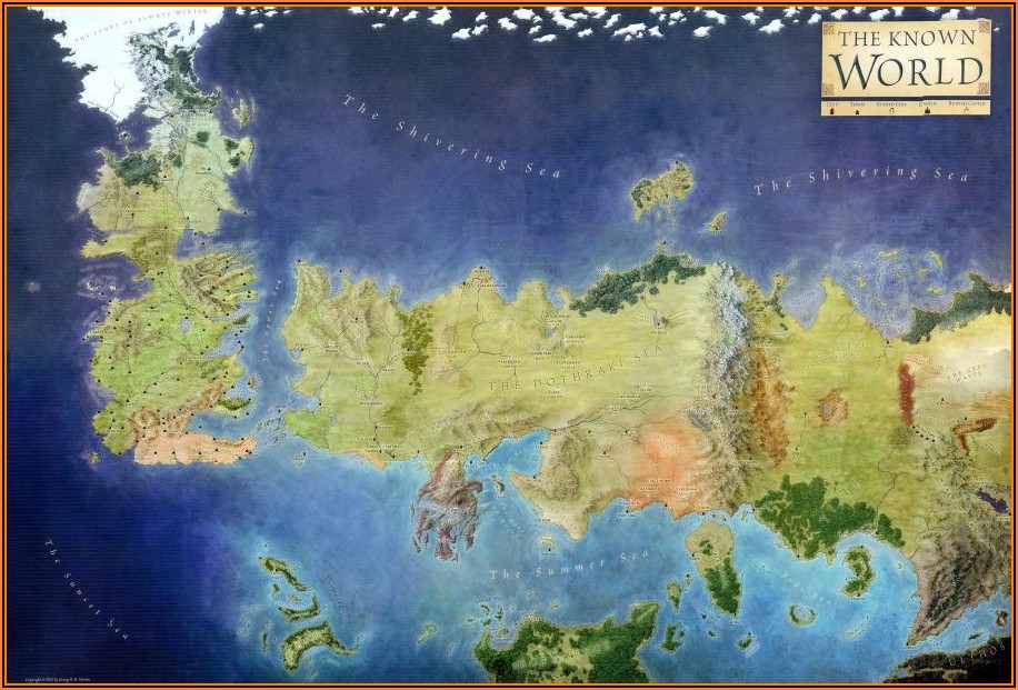 Game Of Thrones Lands Map