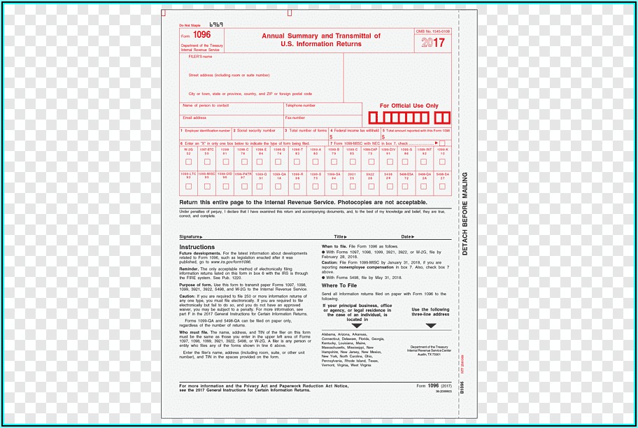 Internal Revenue Service 1099 Forms Order