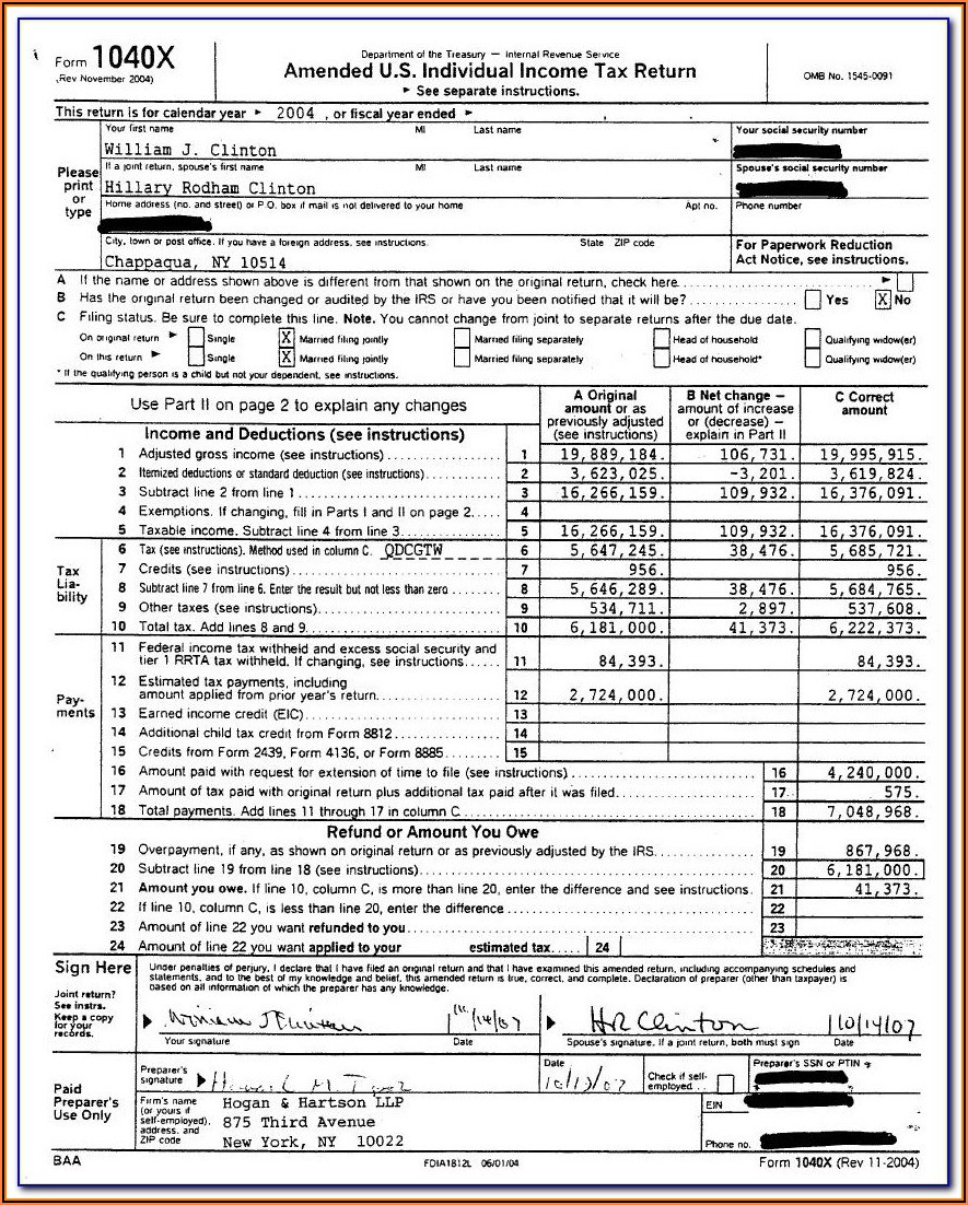 Irs 1040a Forms