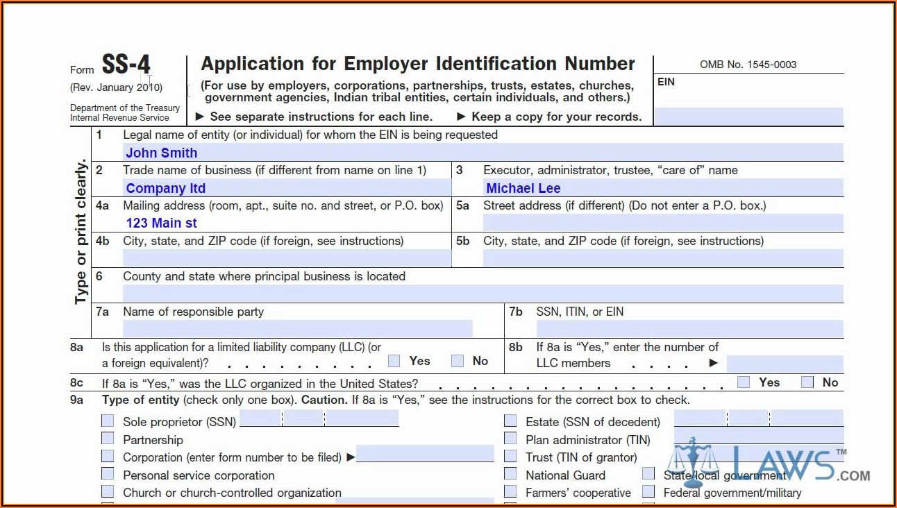Irs Form Ss 4 2019
