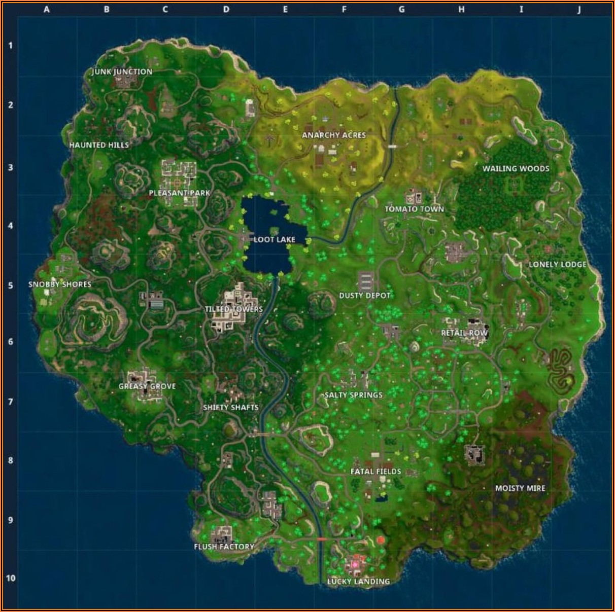 Jigsaw Puzzle Map Fortnite