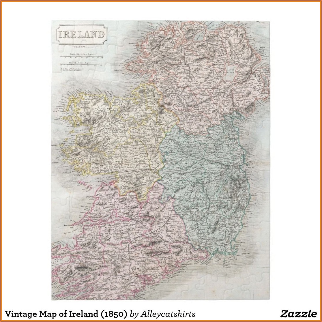 Jigsaw Puzzle Map Of Ireland