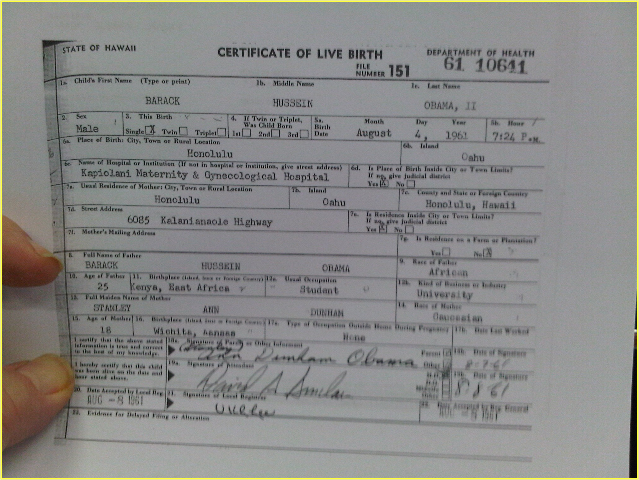 Kansas Birth Certificate Replacement Form