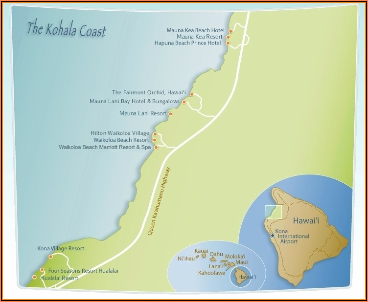 Kohala Coast Resorts Map