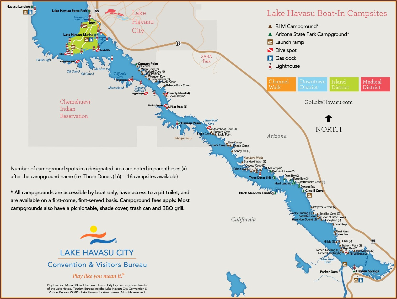 Lake Havasu Rv Parks Map