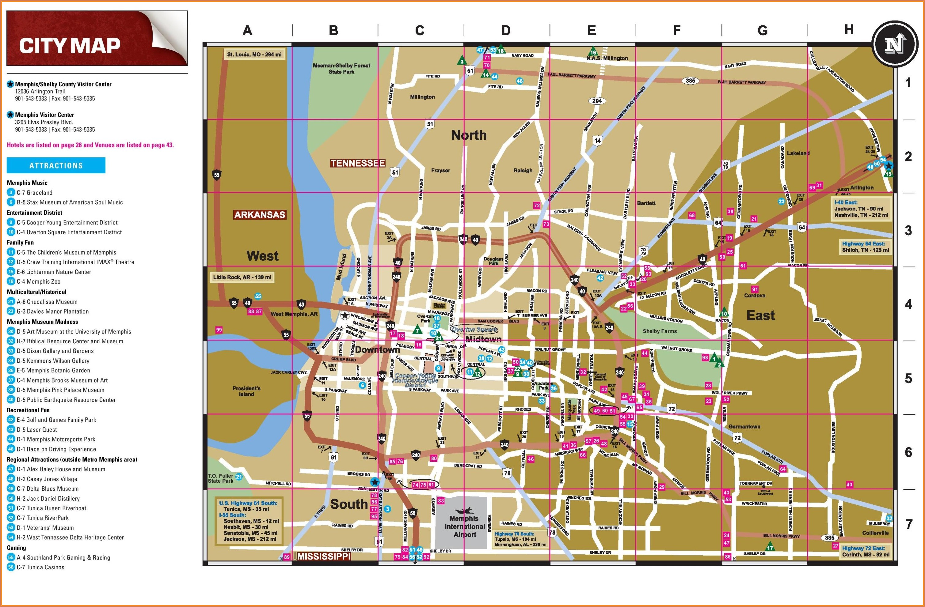 Memphis Tn Map